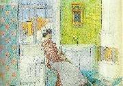 Carl Larsson martina-paus i stadningen France oil painting artist